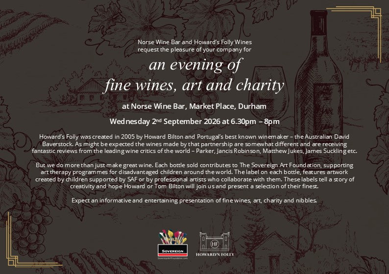 Special Guest Tasting: Wednesday 2nd September (Howard's Folly)
