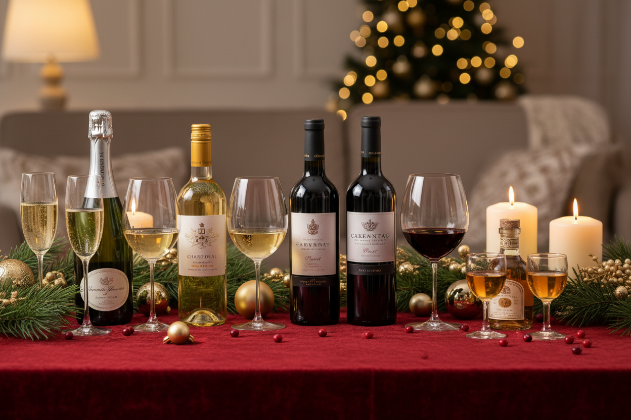 sparkling to dessert christmas day wine