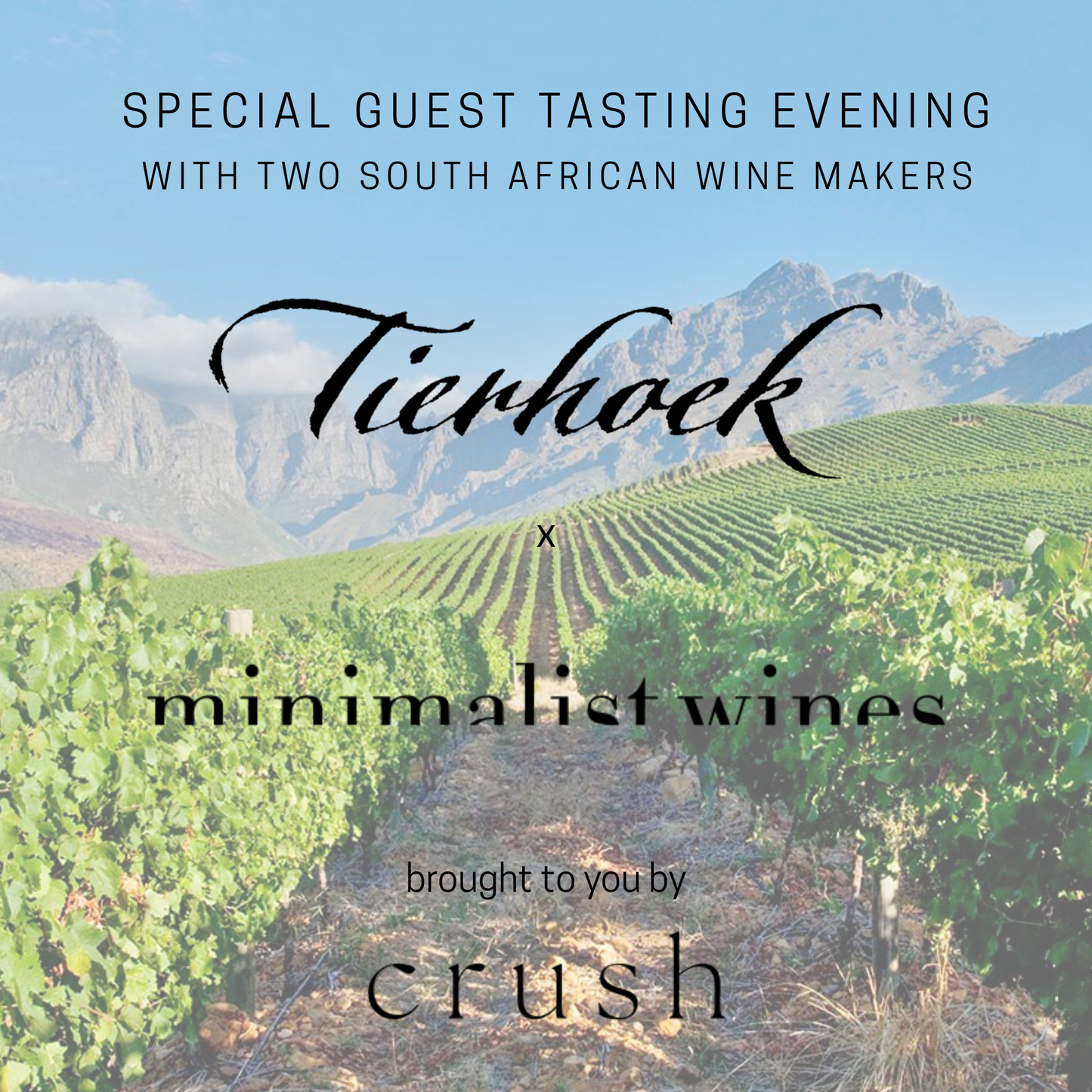 Wine Makers Event: Wednesday 29th October