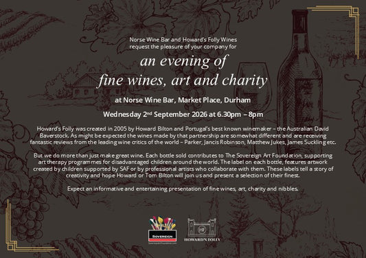 Special Guest Tasting: Wednesday 2nd September (Howard's Folly)